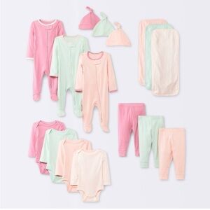 Target Cloud Island 16 Pieces Baby Girl Bundle Size 3-6 Months